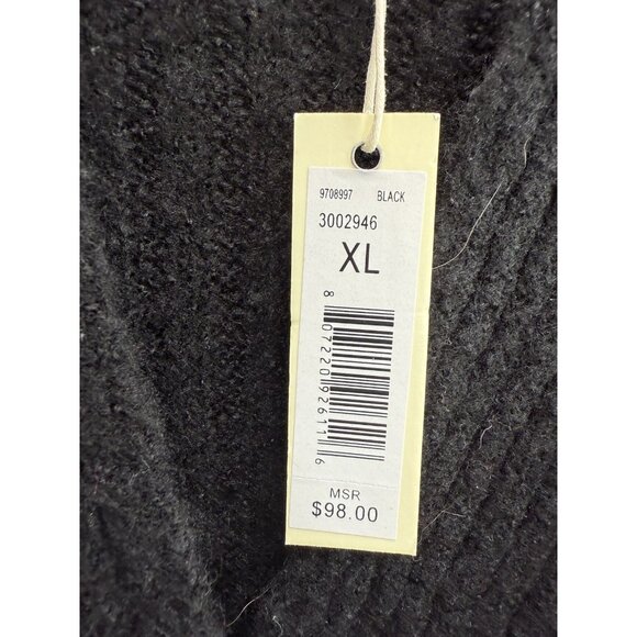 Max Studio Women's Black Wrap Style Sweater Size XL NWT - Picture 6 of 6
